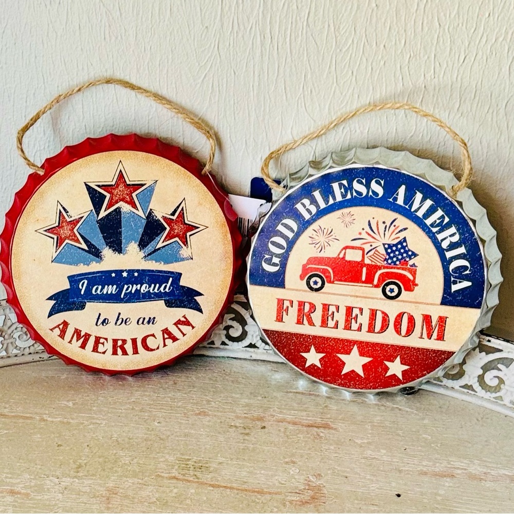 2~Bottle Cap Signs